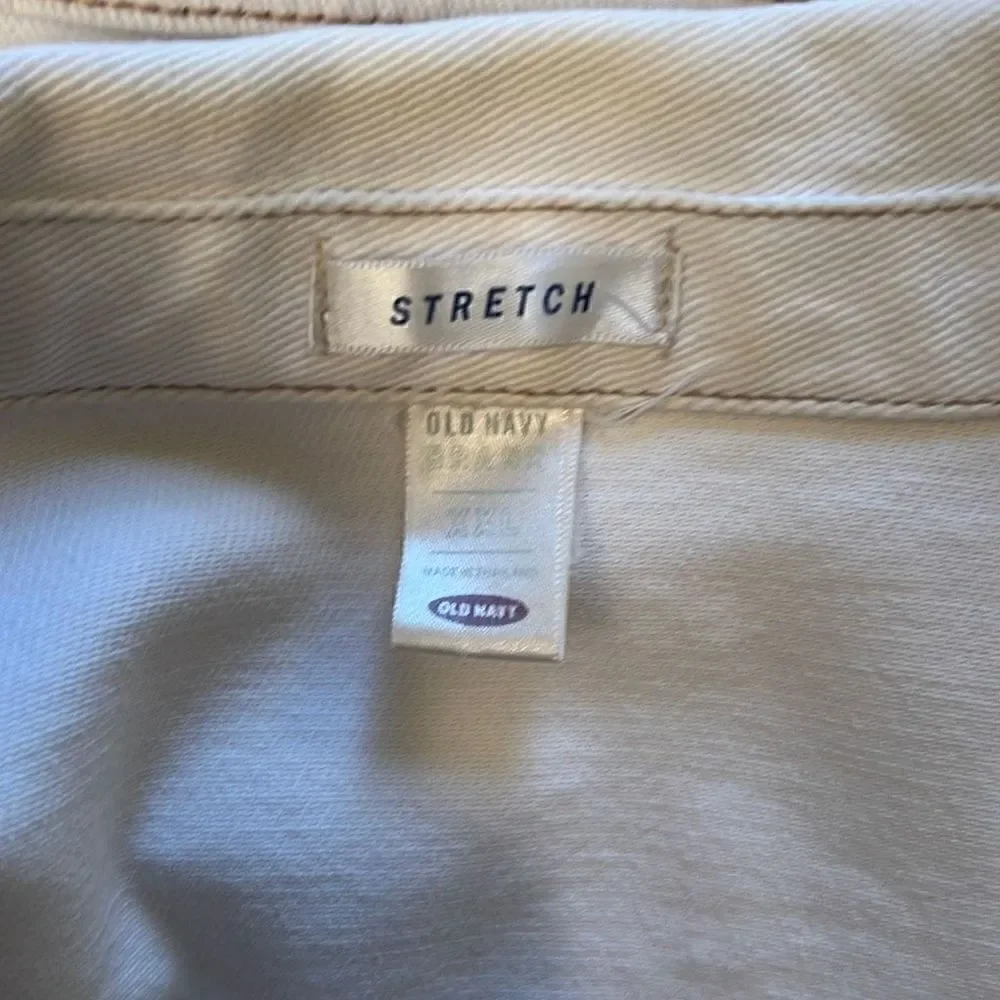 Stretch Women's White Denim Jacket